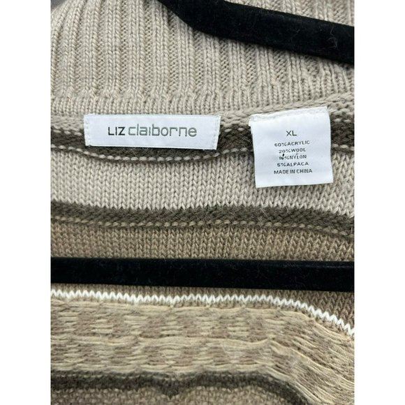 LIZ CLAIRBONE, Women CARDIGAN, long sleeve, COLOR BROWN, SIZE XL - Picture 6 of 13